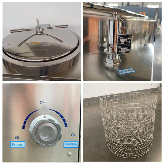 200L Commercial Pressure Sterilizer - Digital Electric Mushroom Autoclave - Image 2