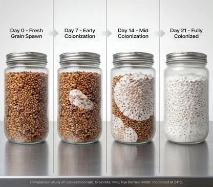 3-Pack Premium Quick-Colonizing 5-grain Jar (32oz) - Image 3