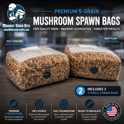 Premium 5-Grain Spawn Bags | Sterile Grain Bags for Mushroom Cultivation - Image 5