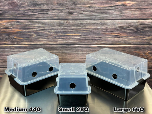 Grower's Select LARGE Mushroom Monotub Fruiting Chamber with Filter Disks and Liner 66Q - Image 2
