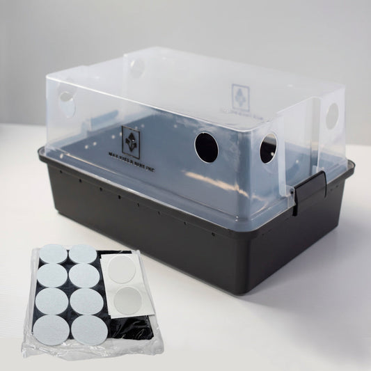 Max Yield Bin LARGE 66Q Mushroom Monotub Fruiting Chamber with Filter Disks and Liner - Image 1