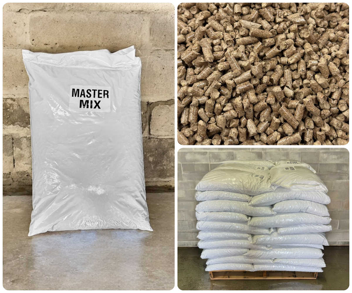 Masters Mix Pellets 40LB Bag (50% Oak 50% Soy Hull) - Image 1