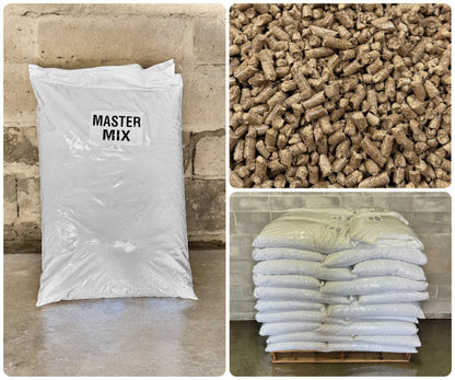 Masters Mix Pellets 40LB Bag (50% Oak 50% Soy Hull) - Image 1