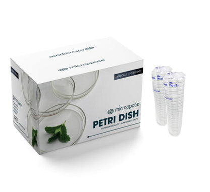Microppose Reusable Autoclavable Petri Dishes 90mm x 15mm Plates With Vented Lid, Sterile (500-Pack Case) - Image 2
