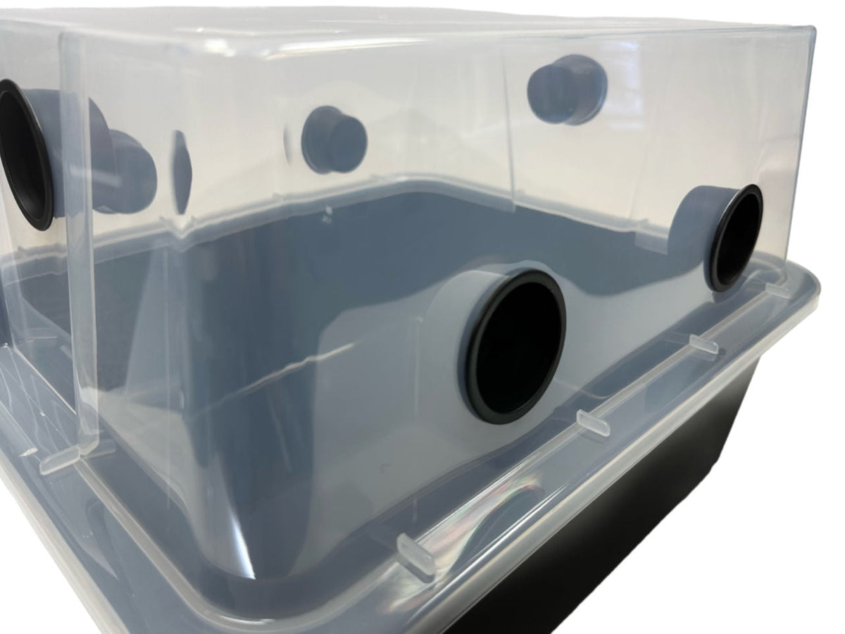 Grower's Select LARGE Mushroom Monotub Fruiting Chamber with Filter Disks and Liner 66Q - Image 5