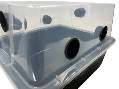 Grower's Select LARGE Mushroom Monotub Fruiting Chamber with Filter Disks and Liner 66Q - Image 5