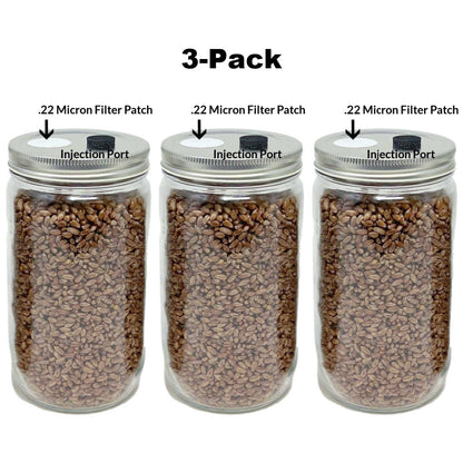 3-Pack Original Rye Grain Jars (32oz) - Image 2