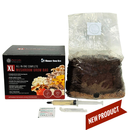 Complete XL ALL-IN-ONE Wood Lover's Mushroom Grow Bag Kit (6LB) - Image 1