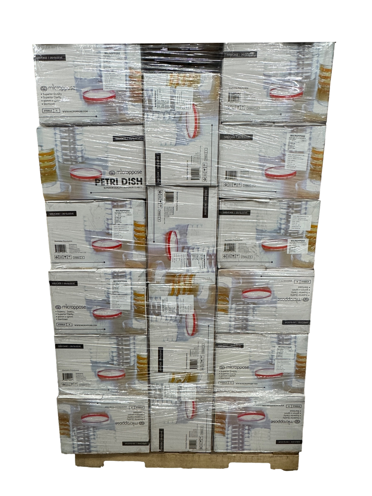 Microppose Petri Dishes 90mm x 15mm Plates | Vented Lid | Polystyrene Sterile |500-Pack - Image 5