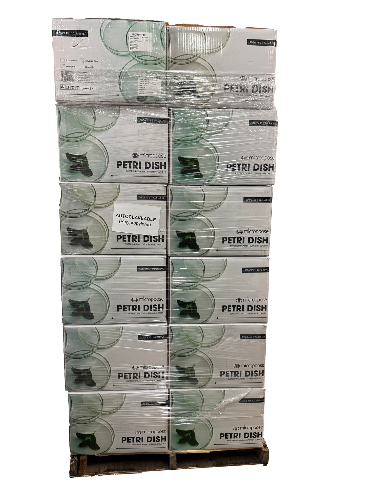 Microppose Reusable Autoclavable Petri Dishes 90mm x 15mm Plates With Vented Lid, Sterile (500-Pack Case) - Image 4