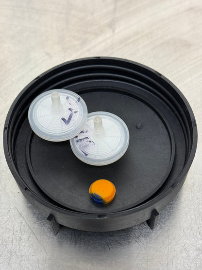 "MycoFlow" Widemouth Mycology Lids with Filter, Injection Port + Seal - View 4